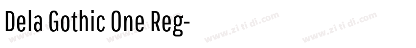 Dela Gothic One Reg字体转换